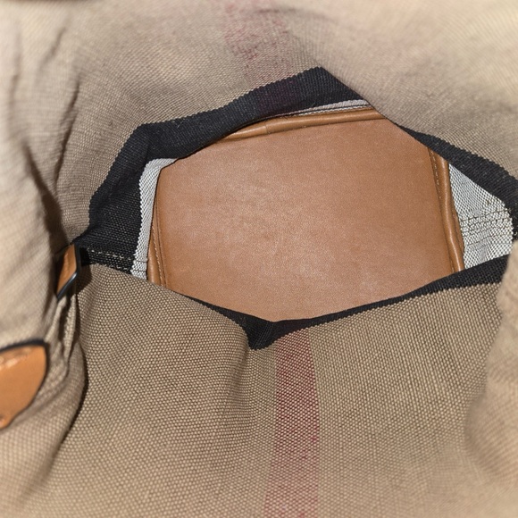 Burberry Canvas Mega Check Mini Ashby Hobo Crossbody - Picture 8 of 15